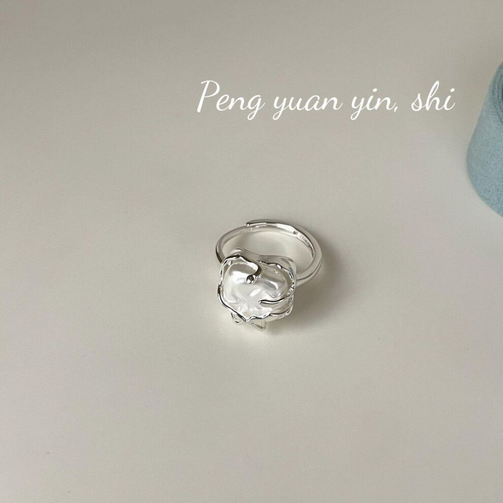 Suchuang S925 Sterling Silver Baroque Pearl Tree Branch Ring - Luxury Designer Index Finger Jewelry For Women