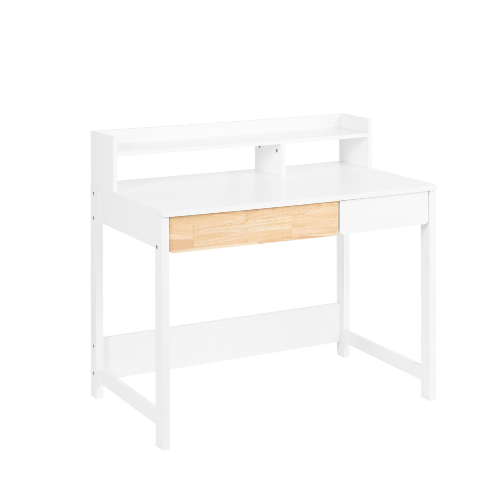 SoBuy Office Desk Storage Shelf 100cm White-image-OPC-PHX9CC9-NEW