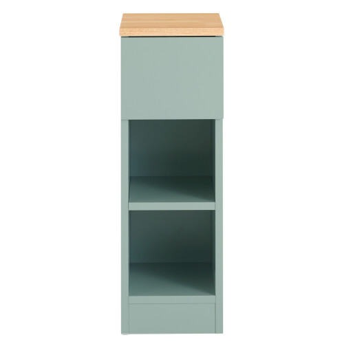SoBuy Green Bedside Table with Drawer & Shelf