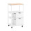 SoBuy Carrello Cucina con 2 Cassetti e 3 Ripiani 1
