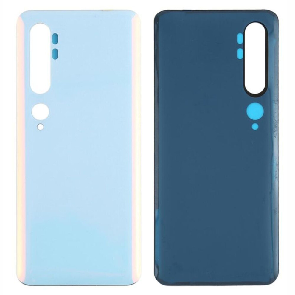 (as the picture, White) For Xiaomi Mi Cc9 Pro/mi Note 10/mi Note 10 Pro Back Battery Housing Cover Replacement