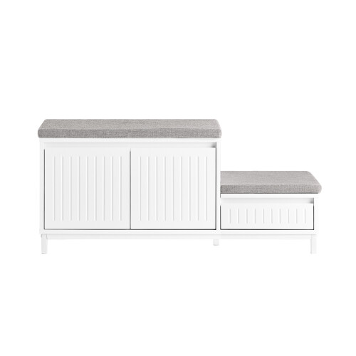 SoBuy Banc à Chaussures Blanc FSR172-W