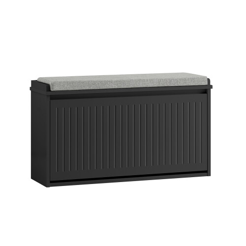 SoBuy Shoe Storage Bench with Cushion - Shoe Ra...