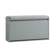 SoBuy Shoe Storage Bench with Cushion - Shoe Ra...
