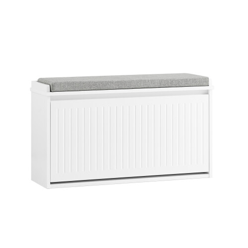 SoBuy Banc Chaussures Blanc FSR98-L-W