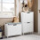 SoBuy Shoe Bench Flip-Drawer 60cm White 2