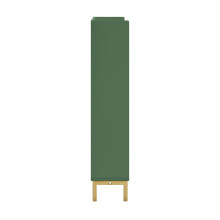 SoBuy Meuble à Chaussures 4 Abattants Étroits Vert 100x19x91cm