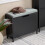 SoBuy Shoe Bench Flip-Drawer 60cm Black 11