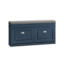 SoBuy Blue Shoe Bench with Seat & 2 Flip-Drawers
