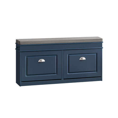 SoBuy Blue Shoe Bench with Seat & Storage