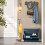 SoBuy Blue Shoe Bench with Cushion, 150kg 8