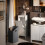 SoBuy White Laundry Storage Cabinet with Basket 11