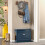 SoBuy Blue Shoe Bench with Cushion, 150kg 9