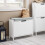 SoBuy Shoe Bench Flip-Drawer 60cm White 9