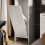 SoBuy White Laundry Storage Cabinet with Basket 8