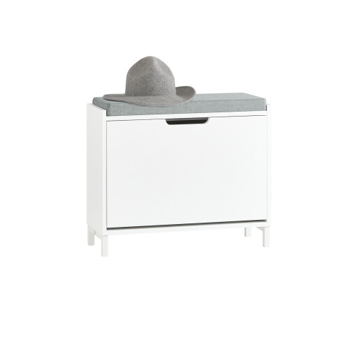 SoBuy Shoe Bench Flip-Drawer 60cm White