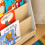 SoBuy Kids Bookcase 4-Tier Grey 61x30x70cm 4