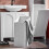 SoBuy Ντουλάπι Μπάνιου BZR161-W Λευκό 30x30x97cm 9