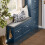 SoBuy Blue Shoe Bench with Seat & Storage 10