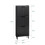 SoBuy Ντουλάπι Παπουτσιών 3 Ραφιών Μαύρο 50x19x130cm 3