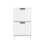 SoBuy Meuble Chaussures 2 Abattants Blanc 1