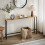 SoBuy Μαύρη Κονσόλα FSB19-E 120x65x20 cm 10