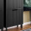 SoBuy Ντουλάπι Παπουτσιών 3 Ραφιών Μαύρο 50x19x130cm 5