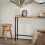 SoBuy Μαύρη Κονσόλα FSB19-E 120x65x20 cm 7