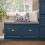 SoBuy Blue Shoe Bench with Seat & Storage 9