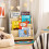 SoBuy Kids Bookcase 4-Tier Grey 61x30x70cm 8