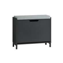 SoBuy Shoe Bench Flip-Drawer 60cm Black