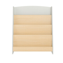SoBuy Kids Bookcase 4-Tier Grey 61x30x70cm