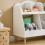 SoBuy Bibliothèque Nuage Enfant 5 Compartiments 7