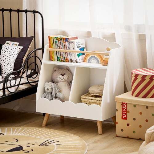 SoBuy Kids Bookcase 3-Shelf White 1