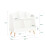 SoBuy Bibliothèque Nuage Enfant 5 Compartiments 3