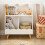 SoBuy Kids Bookcase 3-Shelf White 12