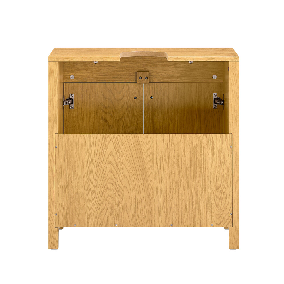 SoBuy Meuble sous Lavabo 2 Portes avec Étagère Réglable