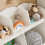 SoBuy Bibliothèque Nuage Enfant 5 Compartiments 4