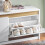 SoBuy Shoe Storage Bench Shoe Cabinet – Extra L... 3