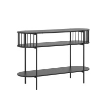 SoBuy Επίπλο Εισόδου FSB90-SCH, Μεταλλικό Μαύρο 1103976 cm