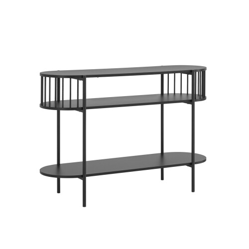 SoBuy Επίπλο Εισόδου FSB90-SCH, Μεταλλικό Μαύρο 1103976 cm