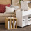 SoBuy White Mobile Storage Cabinet with Wheels 14