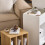 SoBuy White Mobile Storage Cabinet with Wheels 16