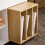 SoBuy White Mobile Storage Cabinet with Wheels 7
