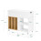 SoBuy White Mobile Storage Cabinet with Wheels 3