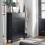 SoBuy Shoe Cabinet Storage Black 80x25x108cm 15