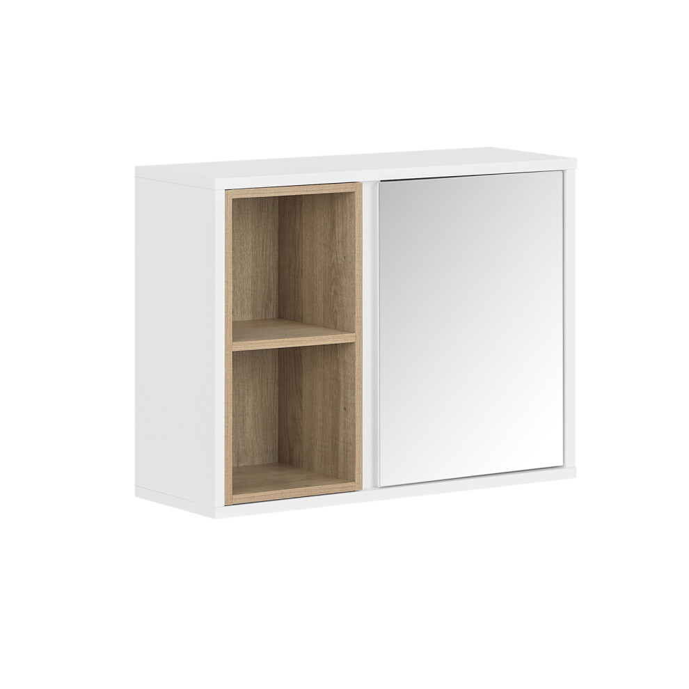 SoBuy Mirror Cabinet Wall Mounted White 60x45cm