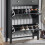 SoBuy Shoe Cabinet Storage Black 80x25x108cm 4