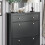 SoBuy Shoe Cabinet Storage Black 80x25x108cm 7