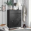 SoBuy Shoe Cabinet Storage Black 80x25x108cm 2